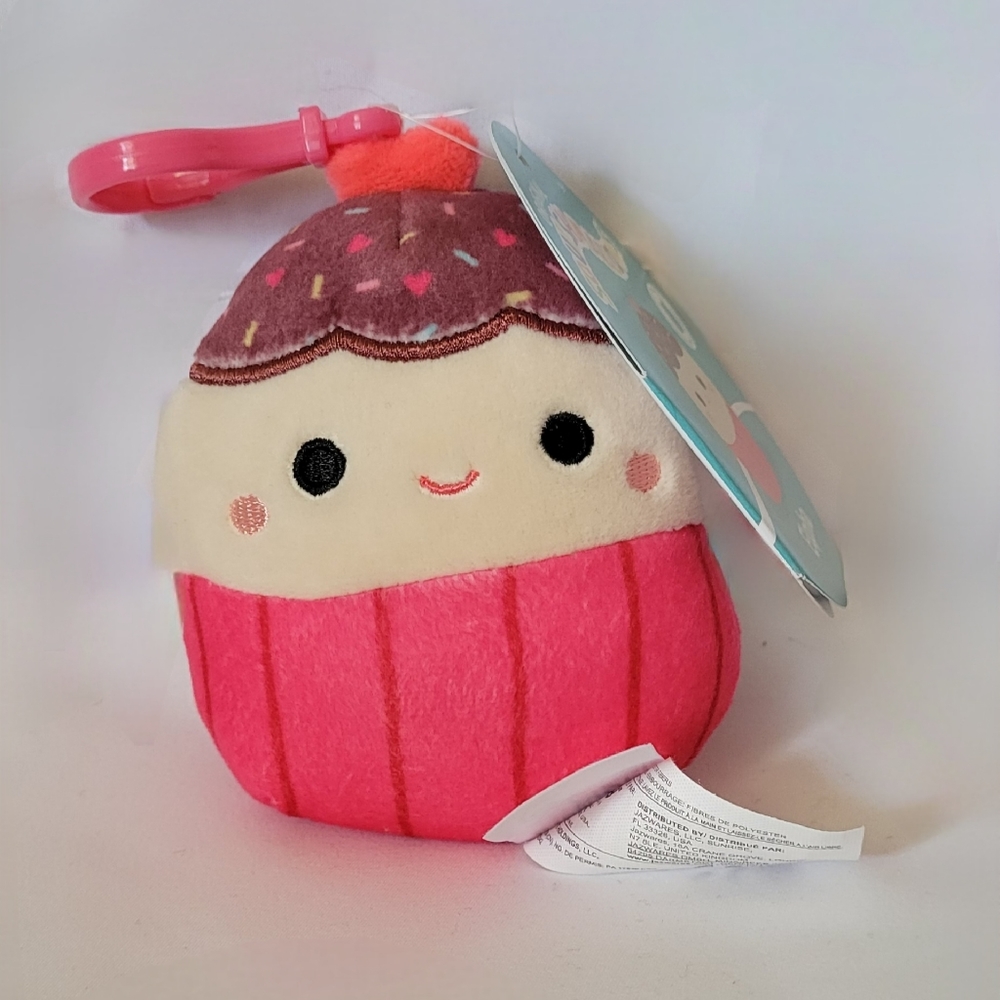 NWT Clip Elpha the Cupcake Squishmallow Kellytoy Plush with First to Market tag